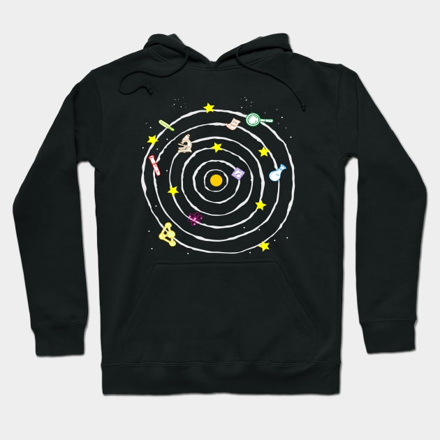 Science Worlds Hoodie by speakspeakspeak16